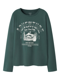 NAME IT Langærmet Bluse Vux Bistro Green Adventure