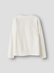 NAME IT Langærmet Bluse Vux Cloud Dancer Gamer