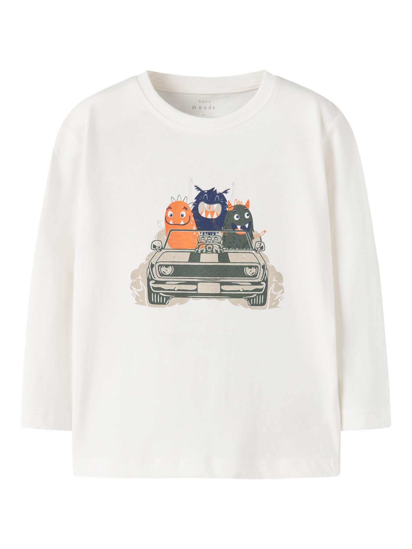 NAME IT Bluse Loose Vagno Cloud Dancer Monster