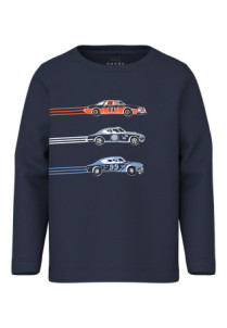 NAME IT Bluse Vux Navy Blazer Race Car Lines