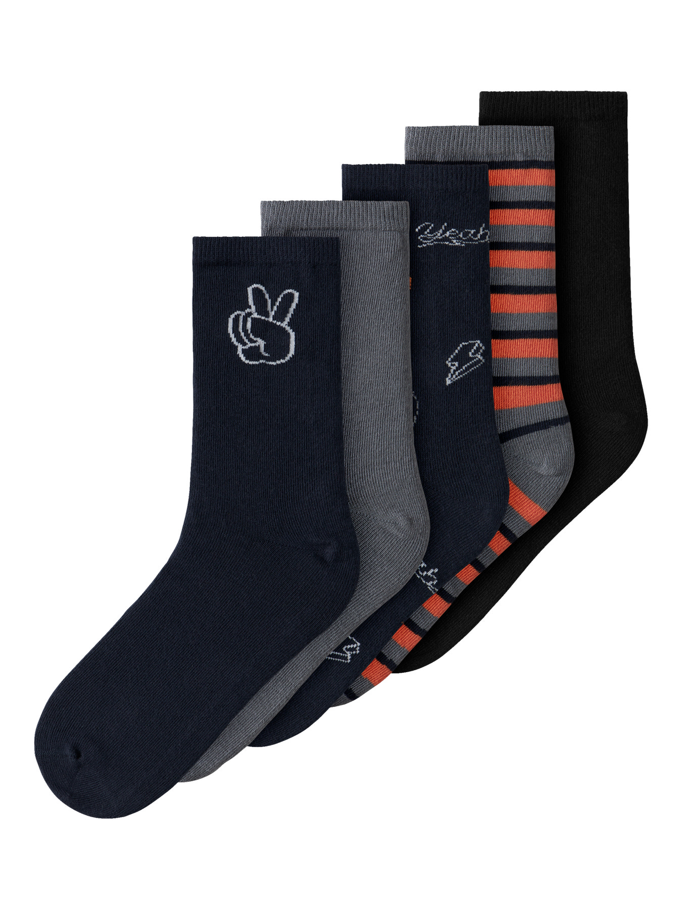 NAME IT 5-pak Strømper Vaks Navy Blazer Peace