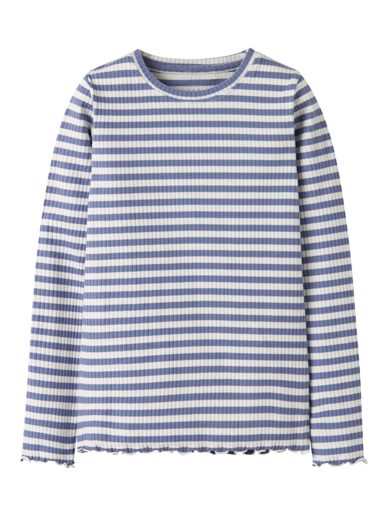 NAME IT Slim Bluse Vemma Blue Ice Cloud Dancer