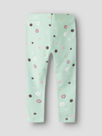 NAME IT Leggings Vivian Green Flowers
