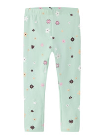 NAME IT Leggings Vivian Green Flowers
