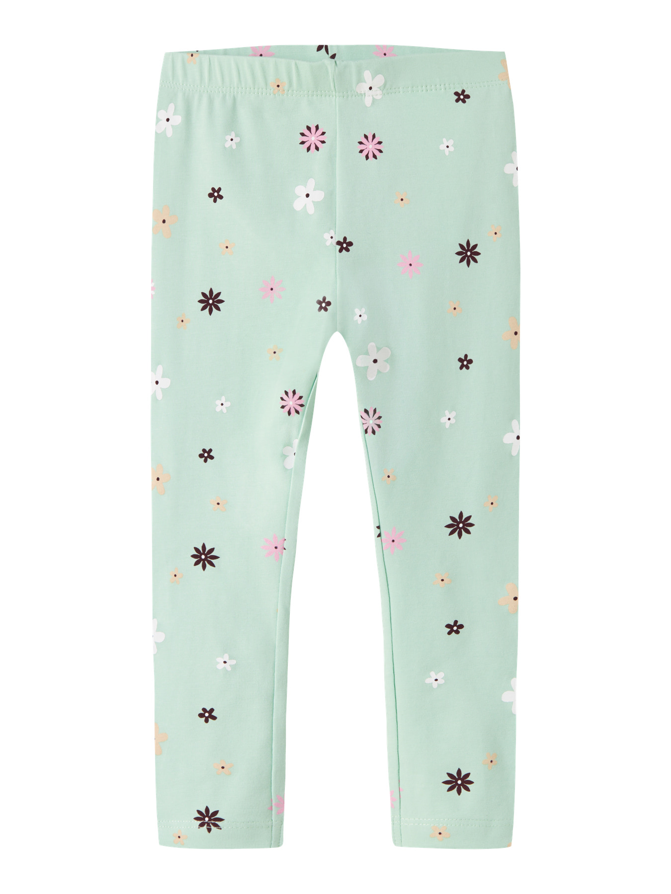 NAME IT Leggings Vivian Green Flowers