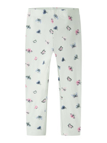NAME IT Leggings Vivian Pale Aqua Butterflies