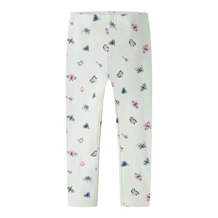 Name It Leggings - NmfVivian - Pale Aqua/Butterflies