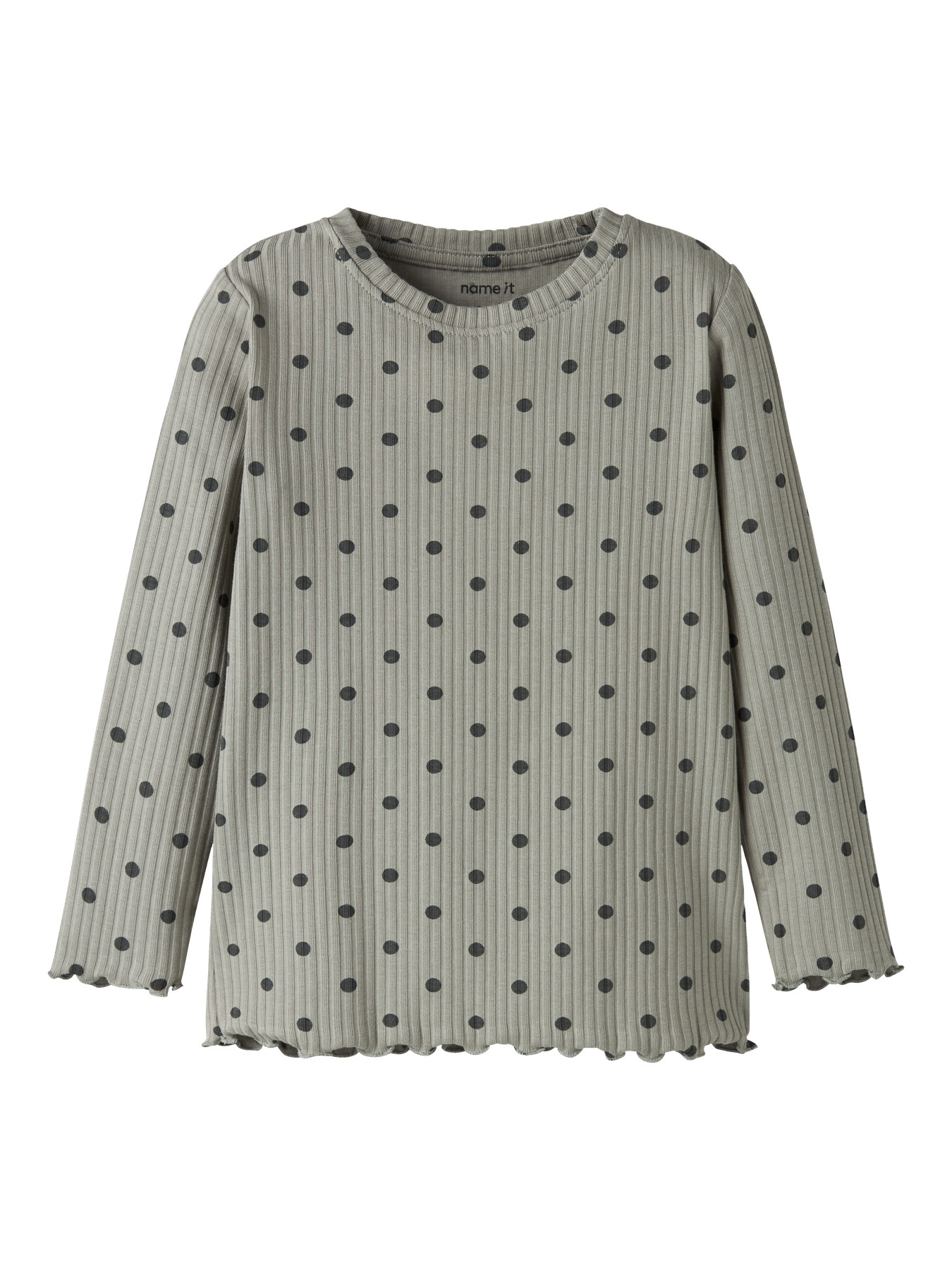 Name It Bluse - Rib - NmfVemma - Shadow/Urban Chic Dot