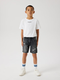 NAME IT Denim Short Silas Loose Dark Grey Denim