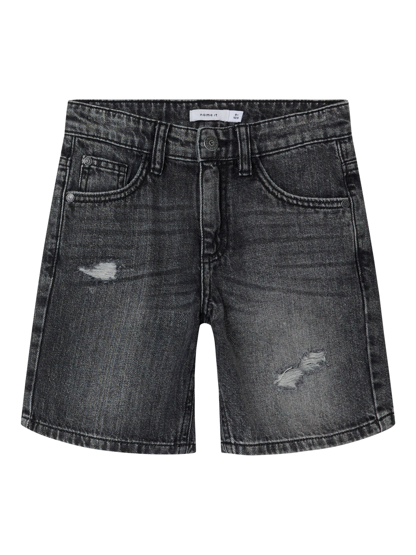 NAME IT Denim Short Silas Loose Dark Grey Denim