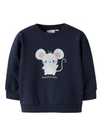 NAME IT Sweatshirt Vrillie Navy Blazer Mouse