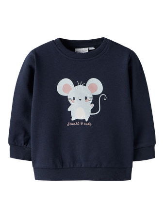 NAME IT Sweatshirt Vrillie Navy Blazer Mouse