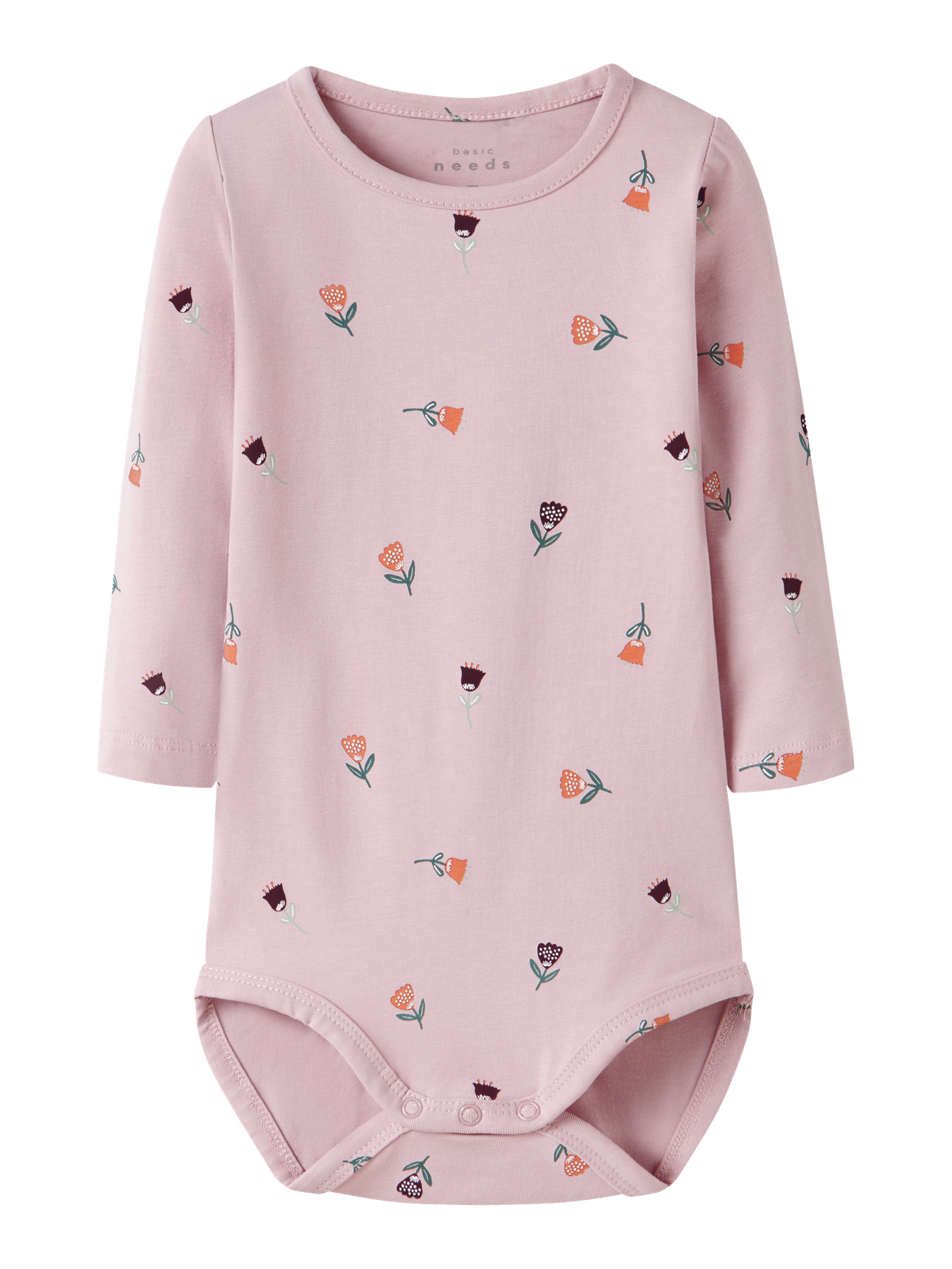 Name It Baby Body Burnished Lilac Med Blomsterprint - Str. 1m 56cm
