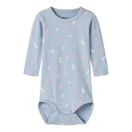 Name It Body l/æ - NbfVandora - Subdued Blue/Butterflies
