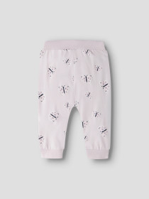 NAME IT Bukser Vandora Lavender Fog Butterfly