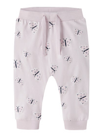 NAME IT Bukser Vandora Lavender Fog Butterfly