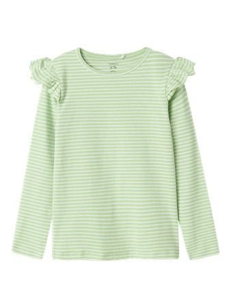 NAME IT Langærmet Bluse Tesilla Arcadian Green Jet Stream