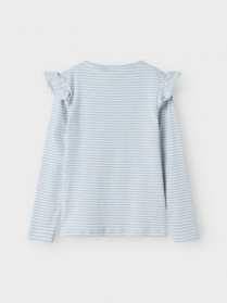 NAME IT Langærmet Bluse Tesilla Subdued Blue Jet Stream