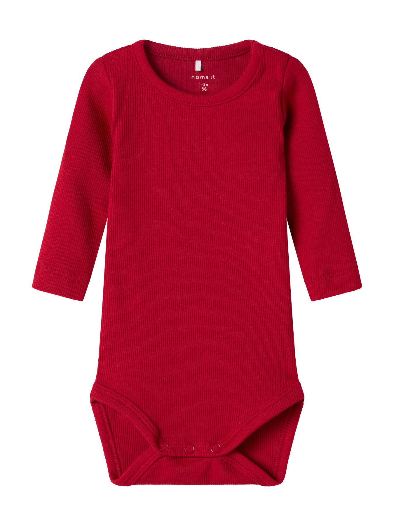 Name It Body Jester Red Med Lange Ærmer - Str. 1m 56cm