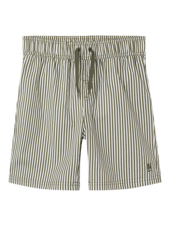 Name It Badeshorts Dusty Olive Stribet - Str. 7y 122cm