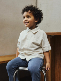 NAME IT Kortærmet Skjorte Faher Peyote Melange