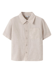 NAME IT Kortærmet Skjorte Faher Peyote Melange