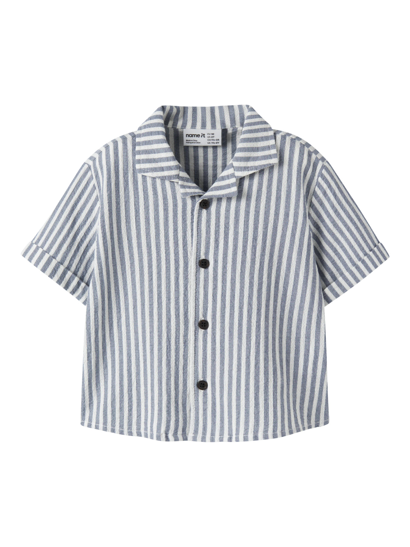 NAME IT Kortærmet Skjorte Fedenis Vintage Indigo billede