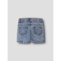 NAME IT Denim Shorts Salli Medium Blue Denim Flower
