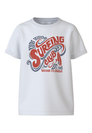 NAME IT T-shirt Vux Bright White Surfing Club