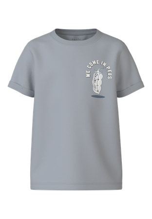 NAME IT T-shirt Vux Pearl Blue Peas billede