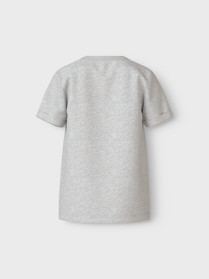 NAME IT T-shirt Vux Light Grey Melange Hotdog