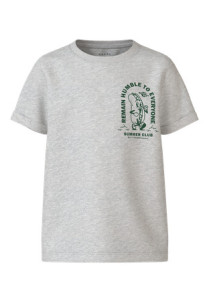 NAME IT T-shirt Vux Light Grey Melange Hotdog