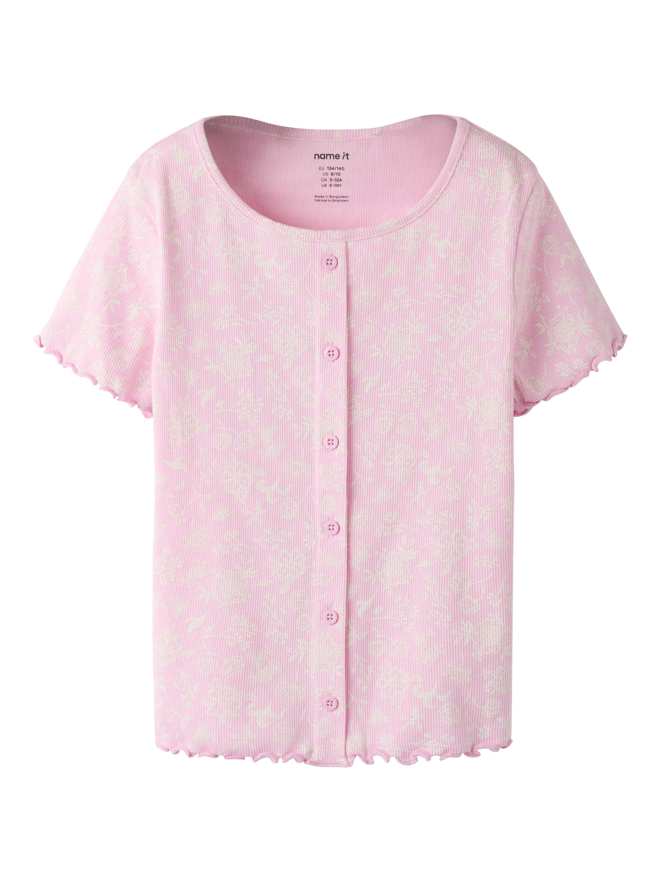 Name It T-shirt - Rib - NkfVemia - AOP - Pirouette/Spring Floral