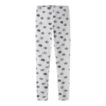 NAME IT Leggings Vivian Light Grey Melange Flowers