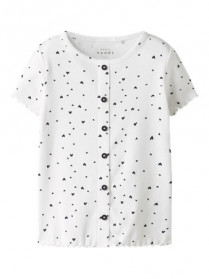 NAME IT T-shirt Vemia Bright White Hearts