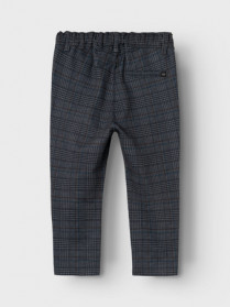 NAME IT Comfort Chino Bukser Silas Dark Grey Checks