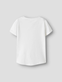 NAME IT T-shirt Vix Bright White Flamingo Love