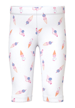 NAME IT Capri Leggings Vivian Bright White Icecream