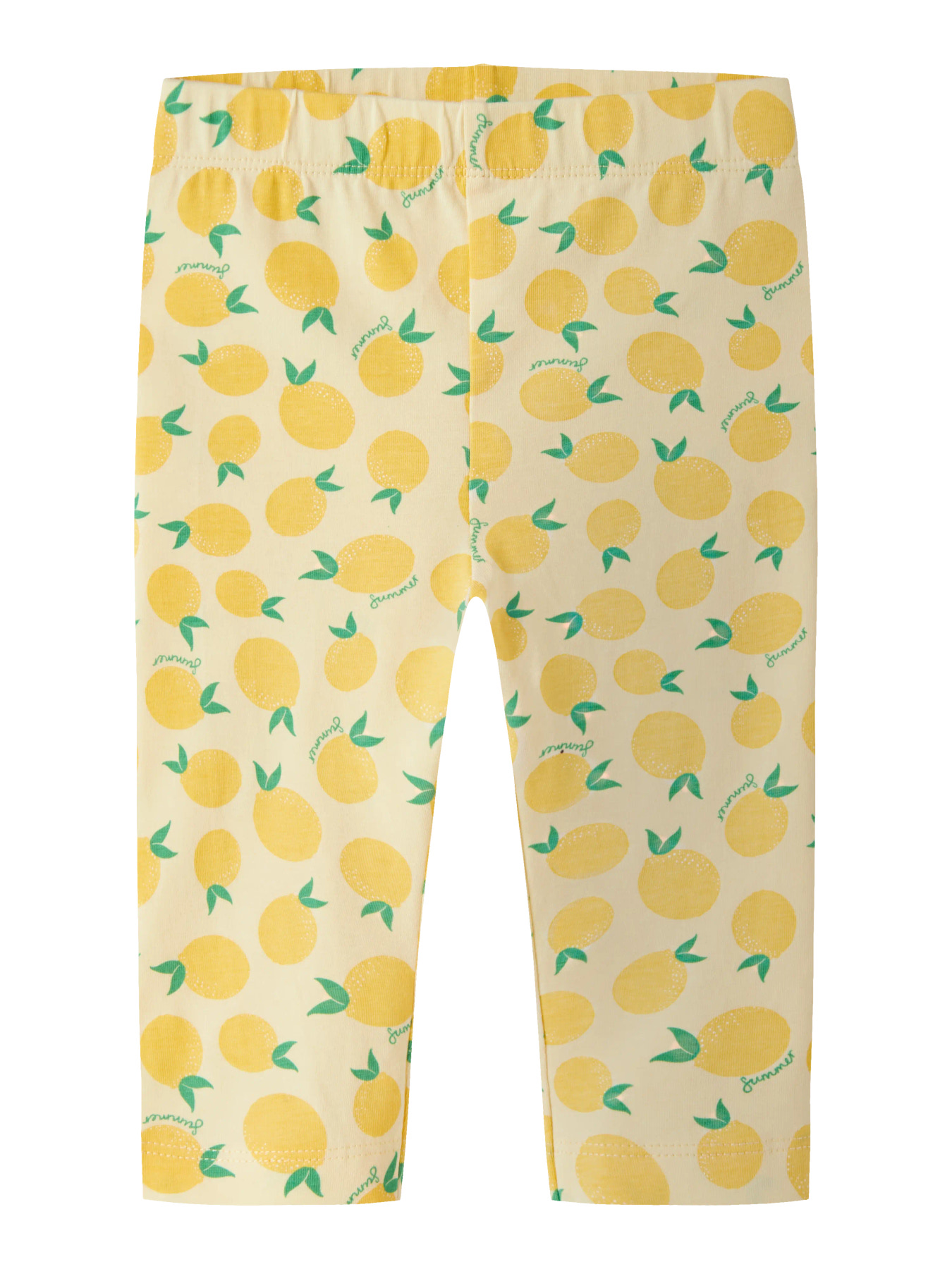 Name It Leggings - Capri - NmfVivian - Double Cream/Lemons