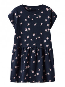 NAME IT Kortærmet Kjole Vilinse Navy Blazer Flowers