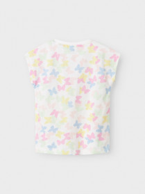NAME IT T-shirt Vigga Bright White Butterflies