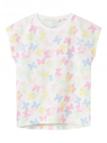 NAME IT T-shirt Vigga Bright White Butterflies