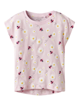 NAME IT T-shirt Vigga Festival Bloom Ladybug