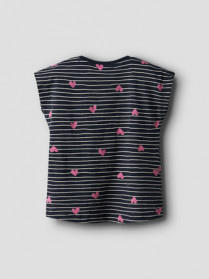 NAME IT T-shirt Vigga Dark Sapphire Hearts