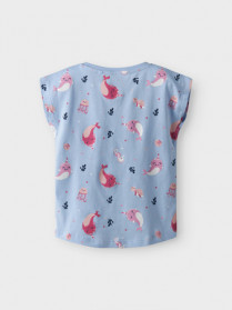 NAME IT T-shirt Vigga Chambray Blue Whales