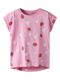 NAME IT T-shirt Vigga Pink Frosting Strawberry