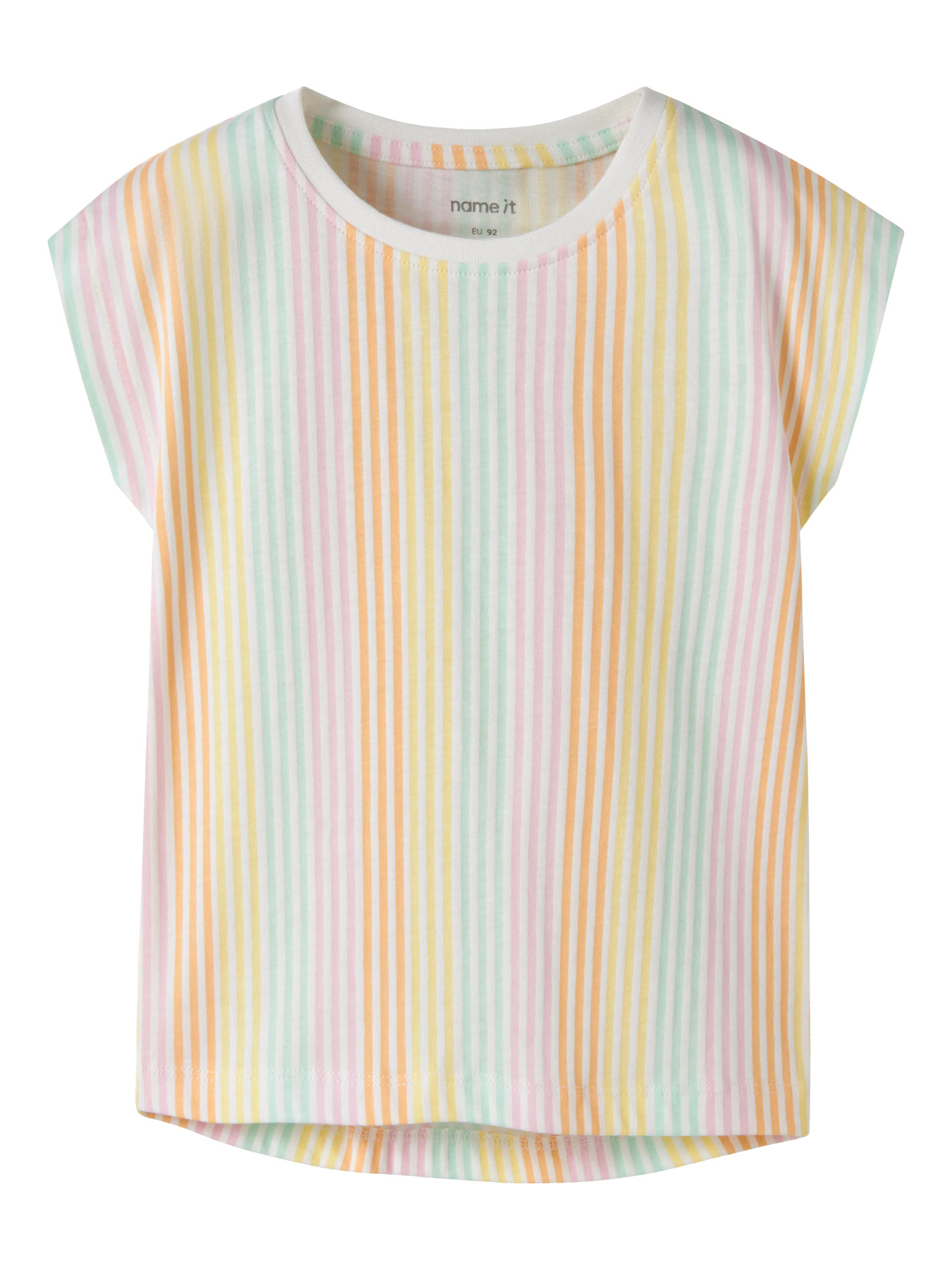 Name It T-shirt - NmfVigga - Bright White/Cool Stripe