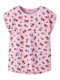 NAME IT T-shirt Vigga Pirouette Ladybug Hearts