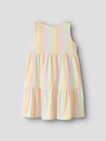 NAME IT Spencer Kjole Vigga Bright White Stripe