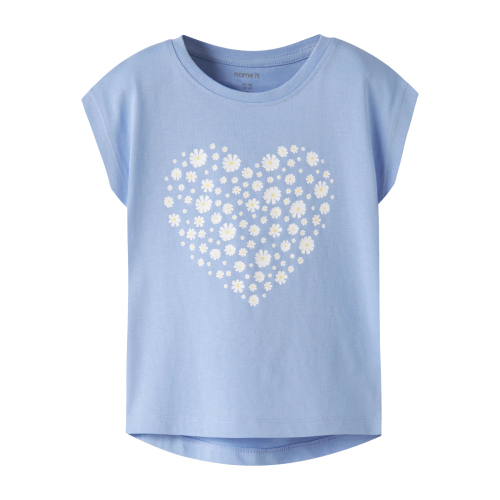 Name It T-shirt - NmfVigea - Serenity/Flower Heart